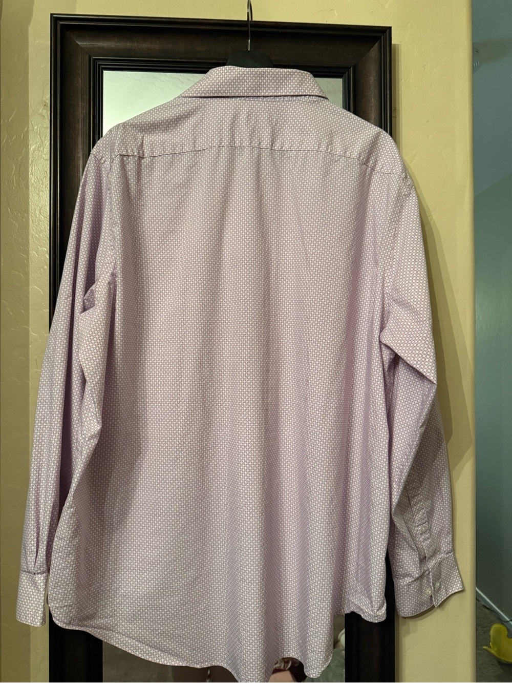 Van Heusen Lavender Micro-Pattern Dress Shirt - Picture 6 of 6
